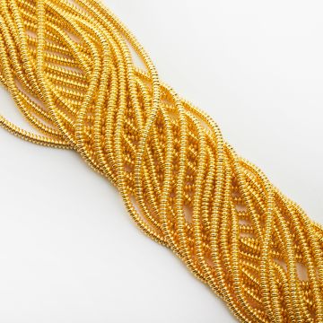 Hematyt platerowany dysk gold 2x4,5mm