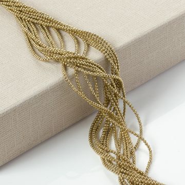 Hematyt platerowany kulka gładka gold 2mm - na sznury
