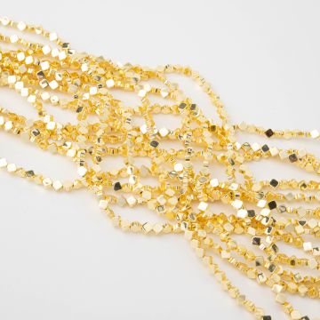 Hematyt platerowany koniczyna marokańska gold 4mm