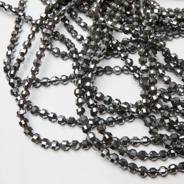 Hematyt baryłka fasetowana sharp cut natural 7,5mm