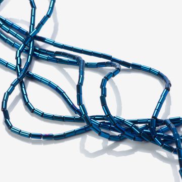 Hetamty platerowany walec niebieski 4x2mm