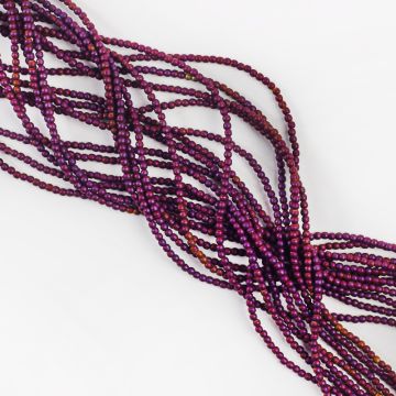 Hematyt platerowany kulka gładka mat volcano 2,5mm