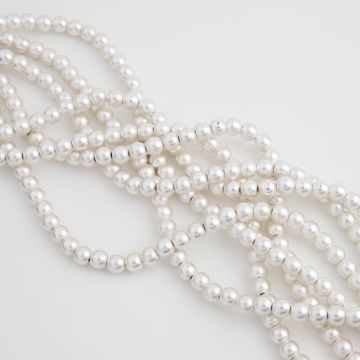 Hematyt platerowany kulka gładka light silver satine 6,5mm