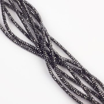 Hematyt platerowany oponka fasetowana natural 4x2mm