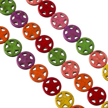 Howlit gwiazdka w kółku multikolor 20mm