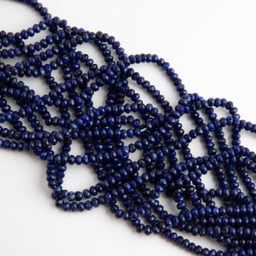 Agat oponka fasetowana morska głębia 3x4,5mm