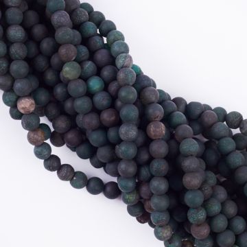 Agat zielony kulka matowa 8mm