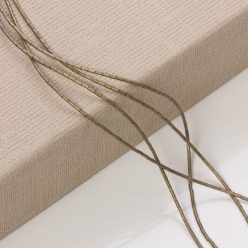 Hematyt platerowany słupek okrągły mat olive 3x1,5mm