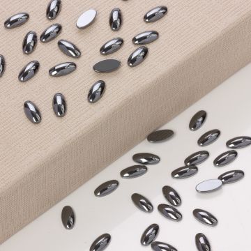 Hematyt platerowany kaboszon owal natural 14x7mm