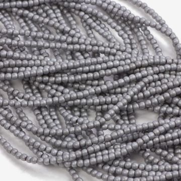 Hematyt platerowany kulka gładka mat silver 2.5mm