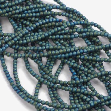 Hematyt platerowany kulka gładka mat emerald 2mm