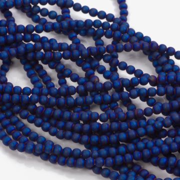 Hematyt platerowany kulka gładka mat heliotrope 3mm