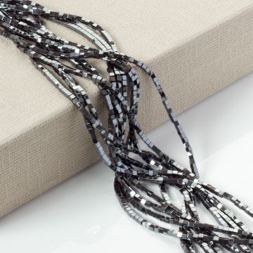 Hematyt platerowany kostka natural 2x2mm