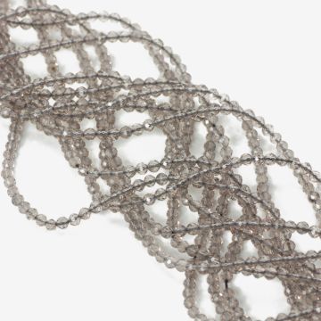 Kryształ górski dymny kulka fasetowana 2,5mm