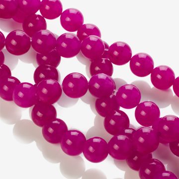 Jadeit kulki fioletowe 12mm