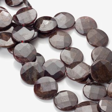 Granat krążek fasetowany 25mm