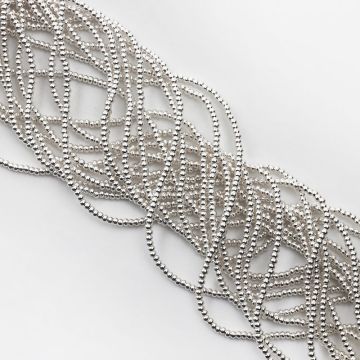 Hematyt oponka gładka light silver 3x2mm