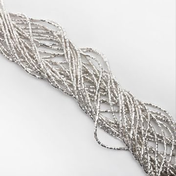 Hematyt przekładka śrubka light silver 2,5x1,5mm - na sznurze