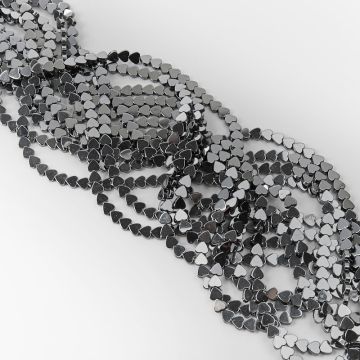 Hematyt przekładka serce płaskie natural 5,5mm