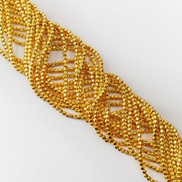 Hematyt przekładka kwiatek light gold 4x3,8mm