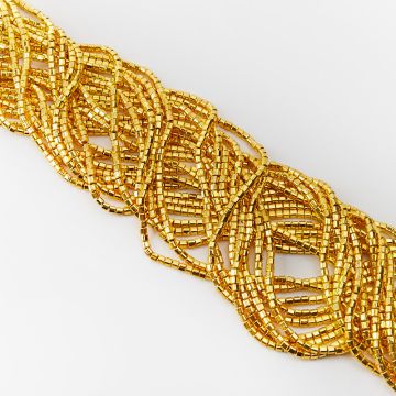 Hematyt walec kanciasty light gold 2,5mm