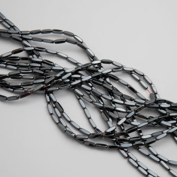 Hematyt słupek zaokrąglony natural 3x9mm