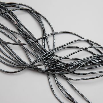 Hematyt walec sześciokątny natural 4x2mm