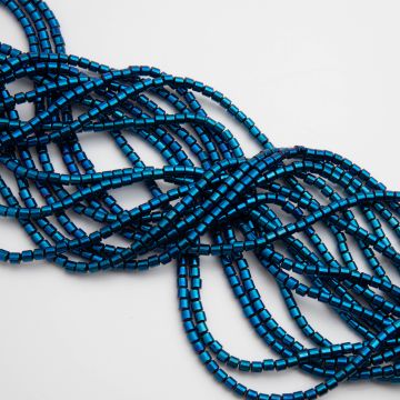 Hematyt walec heliotrope 3x3mm