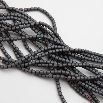 Hematyt walec mat natural 3x3mm