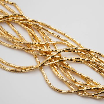 Hematyt śrubka light gold 3x2mm PVD