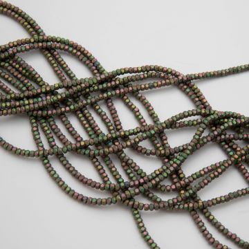 Hematyt śrubka fasetowana multicolor mat 3x2mm