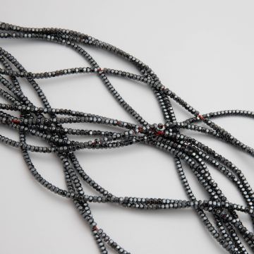 Hematyt śrubka fasetowana natural 3x2mm