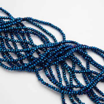 Hematyt oponka fasetowana sharp cut heliotrope 4x3mm