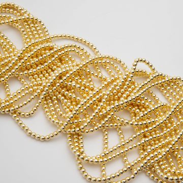 Hematyt kulka gładka light gold 3mm