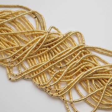 Hematyt oponka light gold 2,5x1mm