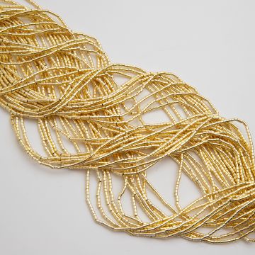 Hematyt słupek light gold 1x1mm - II gatunek