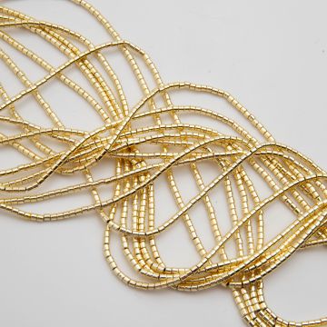 Hematyt słupek light gold 2x2mm