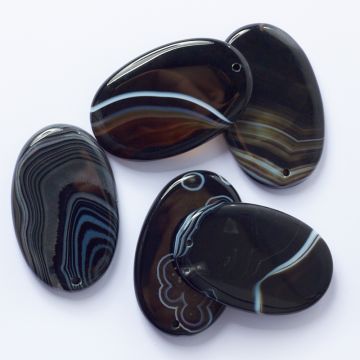 Sardonyks zawieszka owal 54-56mm