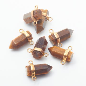 Tygrysie oko zawieszka grot w okuciu  21mm