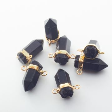 Onyks zawieszka grot w okuciu  21mm