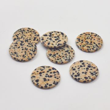 Jaspis dalmatyński zawieszka krążek 30mm