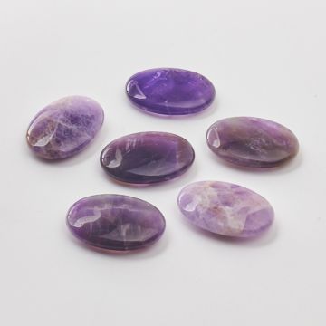 Ametyst owal zawieszka 35mm