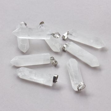 Kryształ górski zawieszka grot 50mm