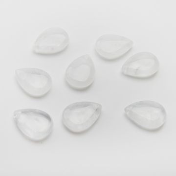 Kryształ górski łezka gładka zawieszka 25x18mm