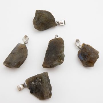 Zawieszka z surowego labradorytu 20-35mm