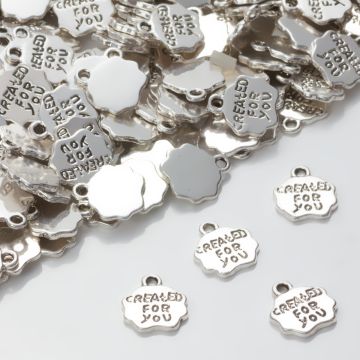 Zawieszka 'Created for you' 12x11mm