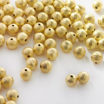 Metalowa kulka w kropeczki 8mm