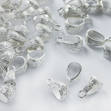 Duża metalowa krawatka ozdobna 17,5mm