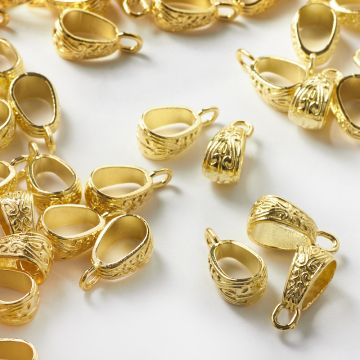 Duża metalowa krawatka ozdobna 17,5mm