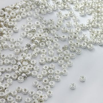 Metalowe koraliki mini oponki 4mm